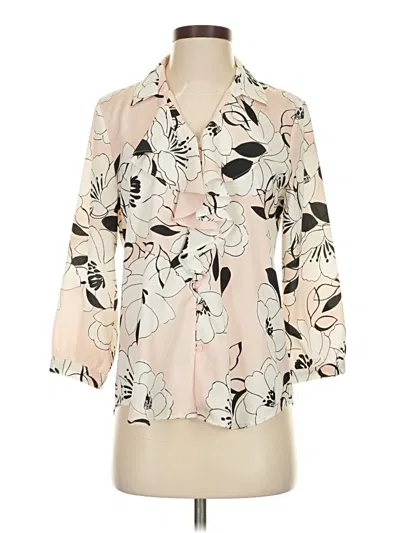 Pre-owned Karl Lagerfeld 3/4 Sleeve Blouse In Pink