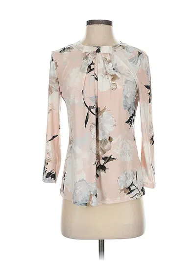 Pre-owned Karl Lagerfeld 3/4 Sleeve Blouse In White