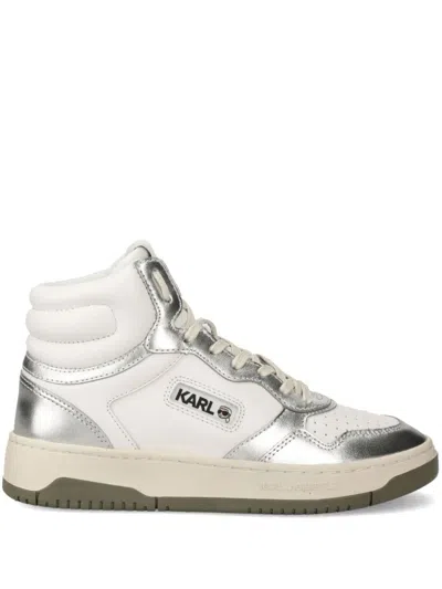 Karl Lagerfeld 35mm Krew Kollar Sneakers In White