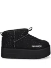 Karl Lagerfeld 55mm Thermo Boots In Schwarz
