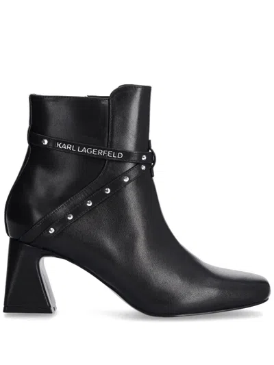 Karl Lagerfeld 65mm Beata Boots In Black