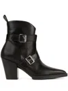 Karl Lagerfeld 70mm Kowboy Ankle Boots In Black