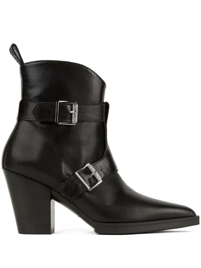 Karl Lagerfeld 70mm Kowboy Ankle Boots In Black