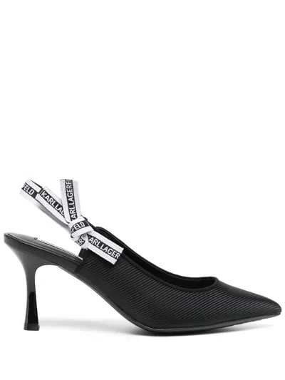 Karl Lagerfeld 80mm Sienna Ribbon Pumps