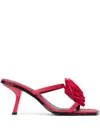 Karl Lagerfeld Mules Mit Blumenapplikation 85mm In Rot