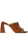 Karl Lagerfeld Astra Nova Whipstitch Slide In Braun