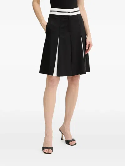 Karl Lagerfeld A-line Skirt In Black