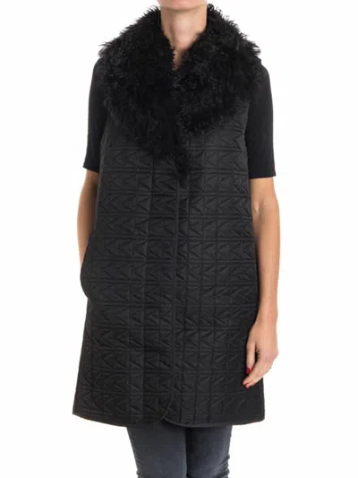 Karl Lagerfeld Wool Blend Coat In Azul