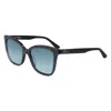 Karl Lagerfeld Black Acetate Sunglasses In Black
