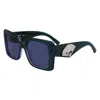 Karl Lagerfeld Purple Acetate Sunglasses In Blue