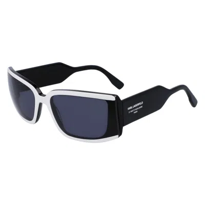 Karl Lagerfeld Unisex Sunglasses  Kl6106s-6  64 Mm Gbby2 In Black
