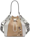 Karl Lagerfeld Adele Bucket Bag In White,natural