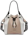 Karl Lagerfeld Adele Bucket Bag In White,shell