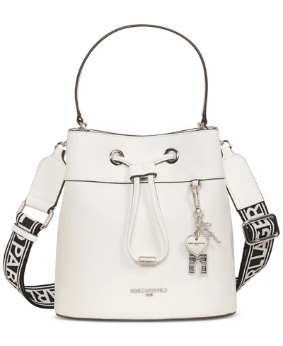 Karl Lagerfeld Adele Medium Bucket Bag In White