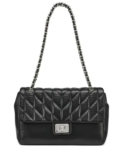 Karl Lagerfeld Agyness Leather Shoulder Bag