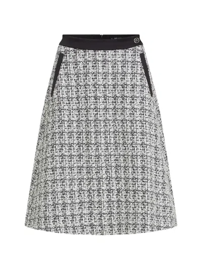 Karl Lagerfeld A-line Midi Skirt In Gray