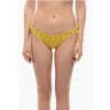 Karl Lagerfeld All-over Iconic Printed Bikini Bottom With Knotted Laces
