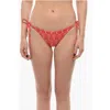 Karl Lagerfeld All-over Iconic Printed Bikini Bottom With Knotted Laces