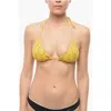 Karl Lagerfeld All Over Iconic Printed Triangle Bikini Top