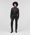 Karl Lagerfeld All-over Karl Logo Jeans In Black