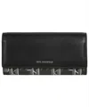 Karl Lagerfeld All-over Logo Wallet In Black