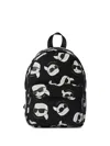 Karl Lagerfeld All-over Print Backpack In Black