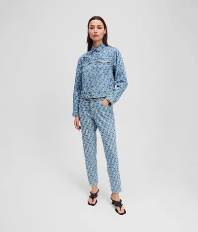 Karl Lagerfeld All-over-print Mom Jeans