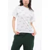 Karl Lagerfeld All-over Rhinestone Logo Cotton Crew-neck T-shirt