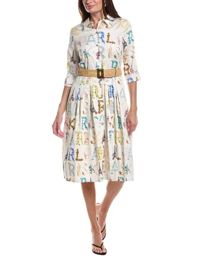 Karl Lagerfeld Allover Printed Midi Dress In Multi
