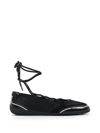 Karl Lagerfeld Altia Ballet Flats In Black