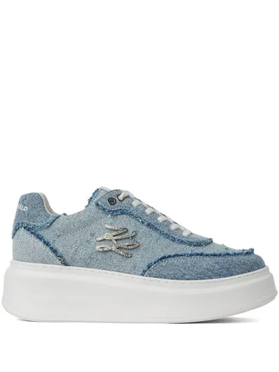 Karl Lagerfeld Anakapri Autograph Sneakers In Blue