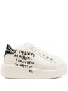 Karl Lagerfeld Anakapri Platform Lace-up Sneakers In Multi