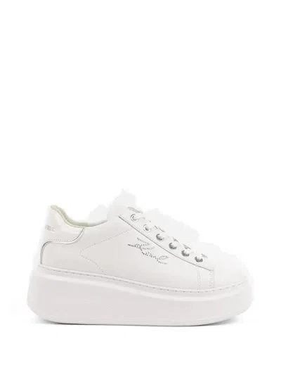 Karl Lagerfeld Anakapri Platform Sneakers In White
