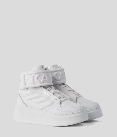 Karl Lagerfeld Anakapri Puffa High Top Sneakers In White