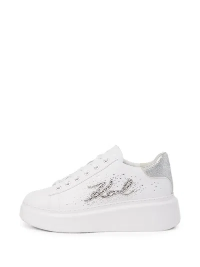 Karl Lagerfeld Anakapri Rhinestone Sneakers In Blue