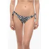 Karl Lagerfeld Animal Patterned Tie-side Bikini Bottom In Animal Print