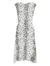 Karl Lagerfeld Animal Print Midi Dress In Multi