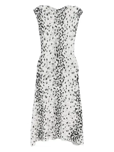 KARL LAGERFELD ANIMAL PRINT MIDI DRESS