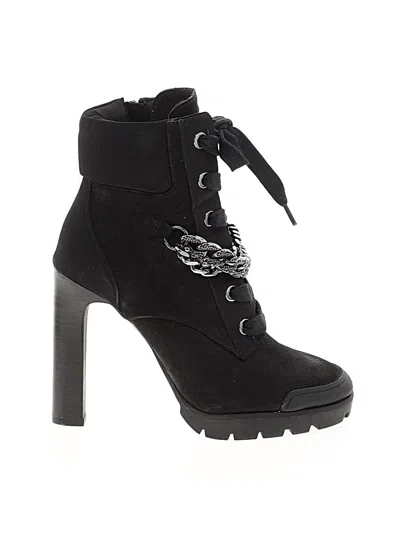 Pre-owned Karl Lagerfeld Ankle Boots In Black