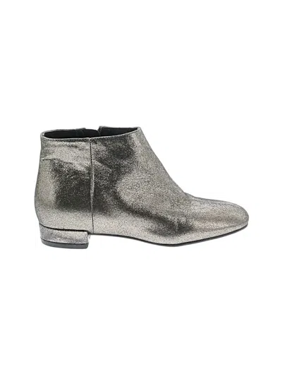 Pre-owned Karl Lagerfeld Ankle Boots In Silver