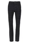 Karl Lagerfeld Textured Pattern Jeans Belt Loops In Multi