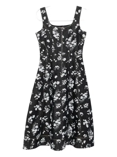 Karl Lagerfeld Aop Orchid Dress In Multi