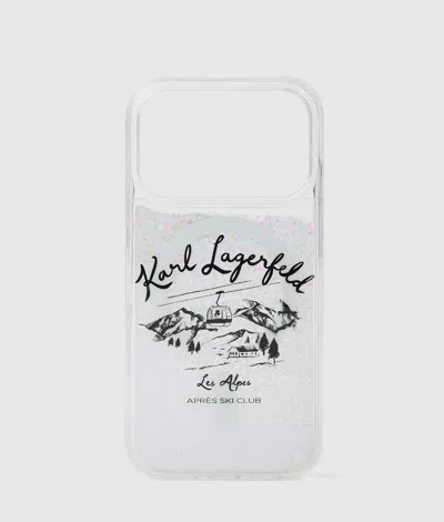 Karl Lagerfeld Apres Ski Glitter Iphone 17 Pro Case