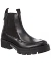 Karl Lagerfeld Apron Toe Leather Chelsea Boot In Black
