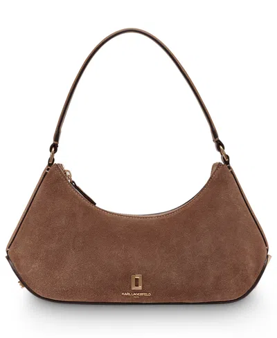 Karl Lagerfeld Arielle Shoulder Bag In Brown