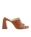 Karl Lagerfeld Astra Nova Whipstitch Slide In Brown