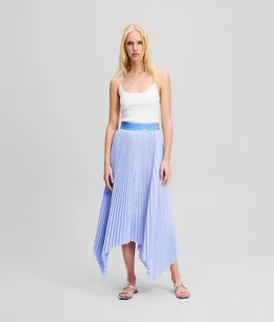 Karl Lagerfeld Asymmetric Pleated Skirt