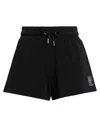 Karl Lagerfeld Athleisure Summer Sweat Shorts Woman Shorts & Bermuda Shorts Black Size L Organic Cot In Black