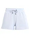 Karl Lagerfeld Athleisure Summer Sweat Shorts Woman Shorts & Bermuda Shorts Sky Blue Size M Organic