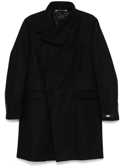 Karl Lagerfeld Atlantis Coat In Black